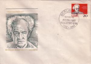 DDR FDC Gerhart Hauptman # 633  L78