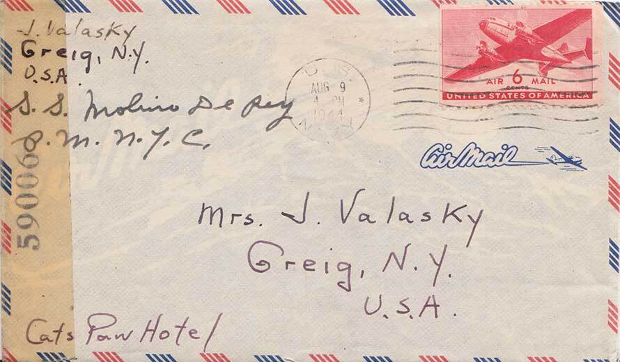 United States Fleet Post Office 6c Transport 1944 U.S. Navy, S.S