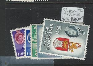 SINGAPORE (P2812B) QEII SET SG38-52  MNH 