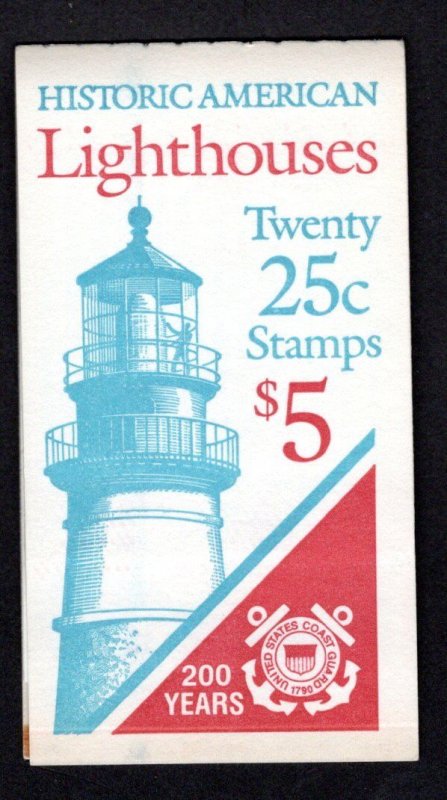  2470-74 - Lighthouses Complete Booklet171 P#4 Four Panes MNH-VF Cat. $49.50