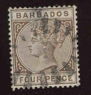 Barbados Scott 65 Used Queen Victoria