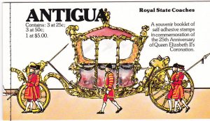 Antigua 514 Complete Booklet Set MNH Royal Coaches (A)