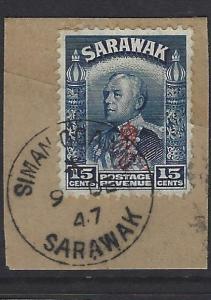 SARAWAK  (PP2607B)   15C  SG 158 SIMANGGANG  SON PIECE  VFU