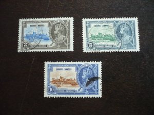 Stamps - Hong Kong - Scott# 147-149 - Used Part Set of 3 Stamps