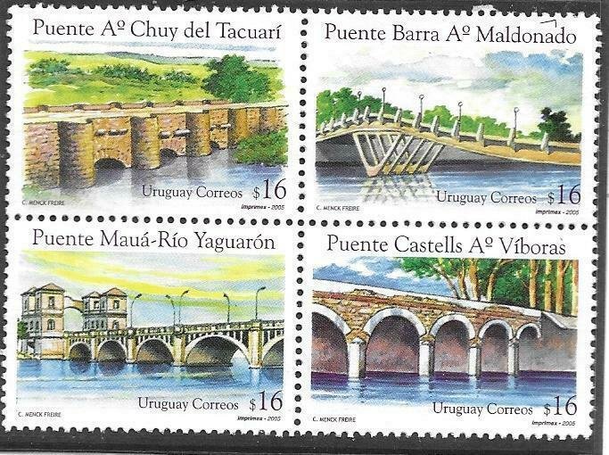 2005    URUGUAY  -  BRIDGES  -  MNH