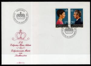 Liechtenstein 799-800 U/A FDC