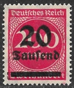 GERMANY 1923 20th m on 200m Inflation Issue Sc 246 MLH