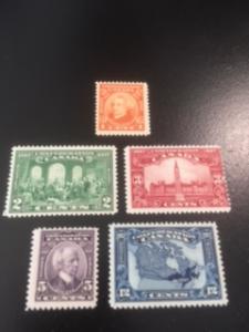 Canada sc 141-145 MNH+MLH comp set