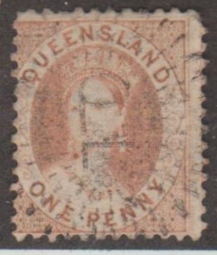 Queensland - Australia Scott #32 Stamp - Used Single