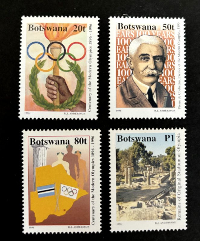 Botswana: 1996  Centenary of Modern Olympic Games,  MNH set