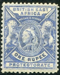 BRITISH EAST AFRICA-1896-1901 1r Pale Dull Blue.  A lightly mounted mint Sg 75