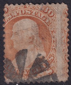 #100 Used, Ave, Small thin, crease (CV $1000 - ID41062) - Joseph Luft