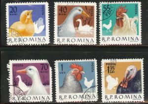 Romania Scott 1553-59 Used CTO short set