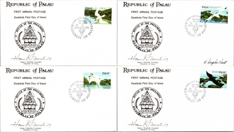 Palau, Worldwide First Day Cover, Birds