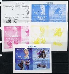 Chad 2014 Walt Disney\'s Frozen #1 sheetlet containing 4 ...