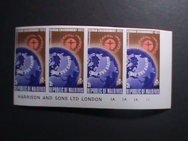 MALDIVES -1972-SC# 413 UN CONFERENCE FOR HUMAN ENVIRONMENTS MNH IMPERF- BLOCK