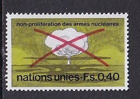 United Nations Geneva  #23  MNH  1972  Non-proliferation  nuclear weapons