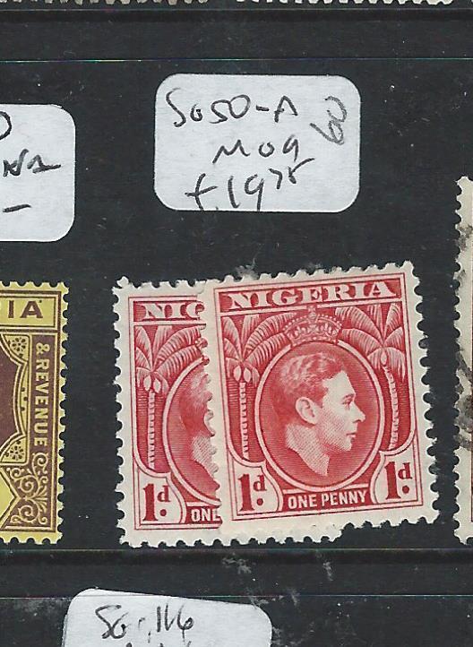 NIGERIA (P2507B) KGVI 1D  SG 50-50A  MOG