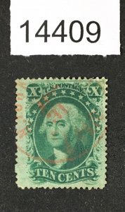 MOMEN: US STAMPS # 35 RED CANCEL USED LOT #14409