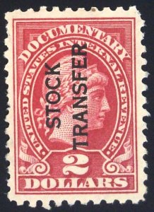 Scott #RD31 - $2 Carmine Rose - Stock Transfer Stamp - DG - 1928