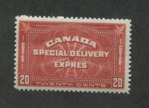 1930 Canada Special Delivery Stamp #E4 Twenty Cents Mint Never Hinged Very Fine