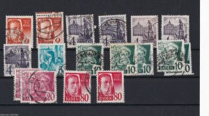 GERMANY BADEN  MOUNTED  & USED ON 3 STOCK CARDS. REF 1037