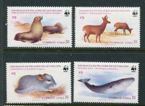 Chile #679-82  MNH WWF