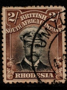 RHODESIA SG235 1913-9 2/= BLACK & YELLOW-BROWN HEAD DIE II p14 USED