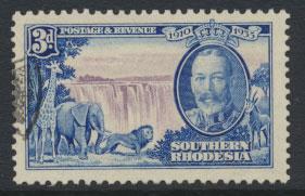 Southern Rhodesia SG 33  SC# 35  used  see scan and details