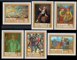 1973 Romania 3150-3155 Paintings