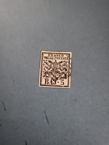 Stamps Roman States Scott #6 used