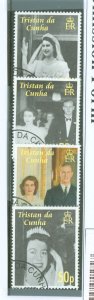 Tristan da Cunha #803-806 Used  (Queen)