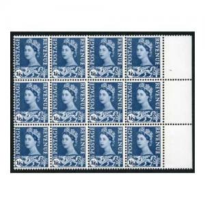 SGW6 Wales 1/6 No Wmk block of 12 U/M