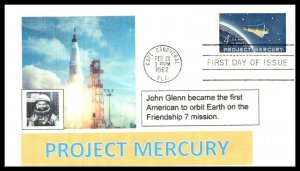 OAS-CNY 9103 US FDC PROJECT MERCURY SCOTT 1193 ADD-ON CACHET