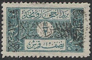 SAUDI ARABIA  1926  Sc 93  MLH  1/2pi VF