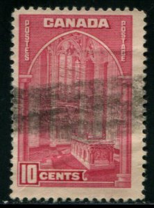 241a Canada 10c Memorial Chamber color var, used