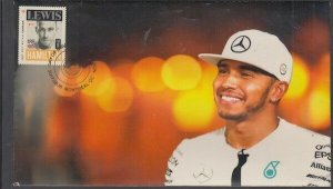 CANADA # 2997.5 - FORMULA 1 LEWIS HAMILTON  POSTAGE STAMP on SUPERB ENVELOPE #5