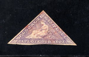 Cape of Good Hope, Scott #14   VF, Used, Wmk. 15,  CV $500.00   .... 1190011