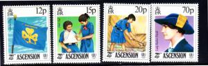 ASCENSION ISLAND #377-380  1985  INTERNATIONAL YOUTH YEAR  MINT  VF NH  O.G