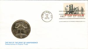 #1476 Printers and Patriots Medallion FDC