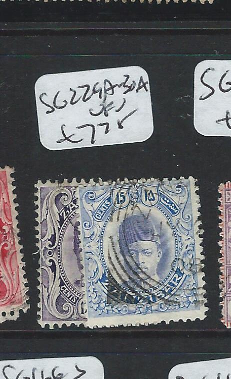 ZANZIBAR (P1601B) SULTAN SG 229A-230A   VFU