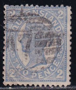 Queensland Australia 1897-1900 Sc 114 Perf 12.5 x 13 Stamp Used