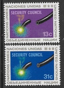 UNITED NATIONS NEW YORK 1977 Security Council Set Sc 285-286 MNH