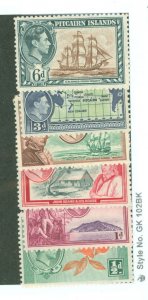 Pitcairn Islands #1-6 Unused