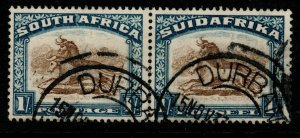 SOUTH AFRICA SG48bw 1932 1/= BROWN & DEEP BLUE WMK INVERTED FINE USED