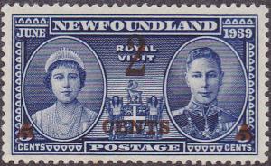 Newfoundland Scott 250 VF NH