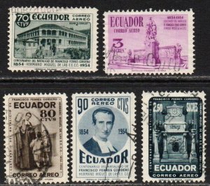 Ecuador Sc #C272-C276 Used
