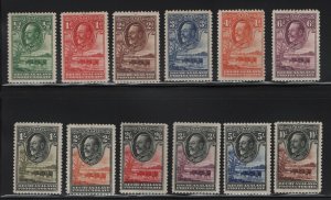 Bechuanaland Scott 105 - 116  set VF OG lightly hinged  cv $ 625 ! see pic !