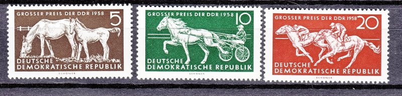 J26898 1958 germany DDR mh set #394-6 sports