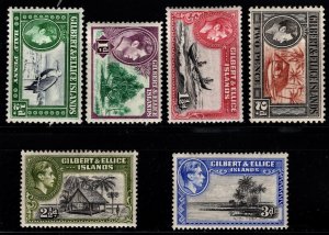1939 Gilbert & Ellice Islands King George VI SG#- 43-48 Short Set/6 to 3d MNH